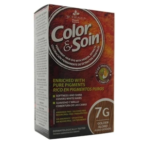 Color and Soin tamamen Bitkisel Organik Saç Boyası 7G Altın Sarısı ürün görseli 1