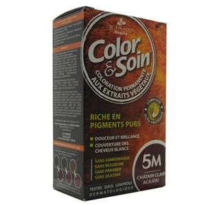 Color and Soin Tamamen Bitkisel Organik Saç Boyası 5M Açık Maun Kestanesi ürün görseli 1
