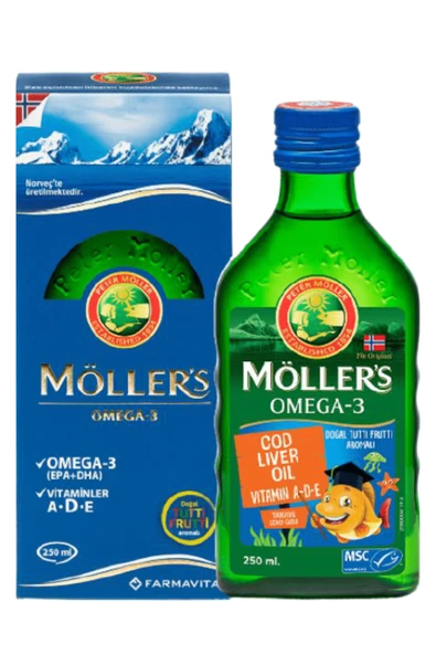 Möllers Omega-3 Balık Yağı Sıvı Formu 250 ml ürün görseli 1