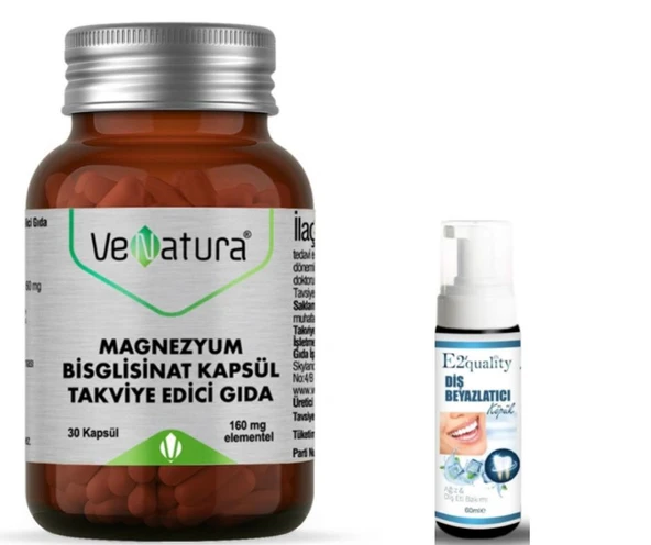 VeNatura Magnezyum Bisglisinat 30 Kapsül - Diş Beyazlatıcı Köpük Hediye ürün görseli 1
