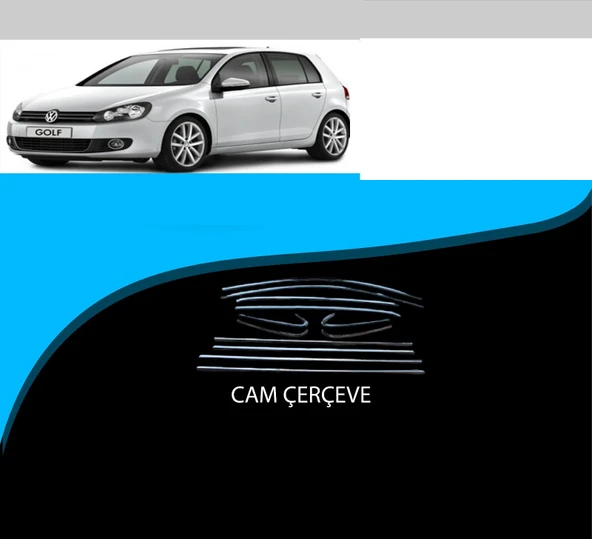 Kia Stonic Krom Cam Çıtası Tam Tur 10 Parça 2018 Model ürün görseli 1