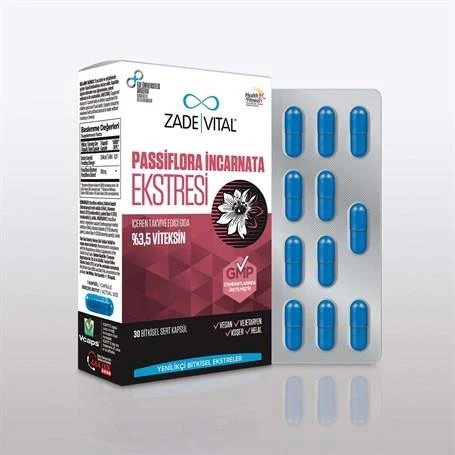 Zade Vital Passiflora Ekstresi 30 Kapsül ürün görseli 1