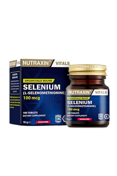 Nutraxin Vitals Selenium 100 Mcg 100 Tablet - Resim 2