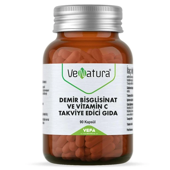 VeNatura Demir Bisglisinat ve Vitamin C 90 Kapsül ürün görseli 1