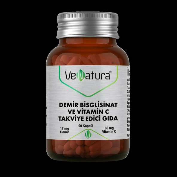 VeNatura Demir Bisglisinat ve Vitamin C 90 Kapsül ürün görseli 1