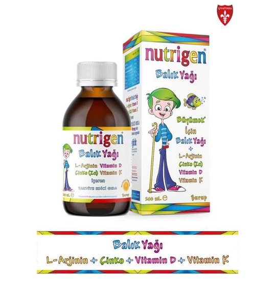 Nutrigen Portakal Aromalı Balık Yağı Şurubu 200 ml ürün görseli 1
