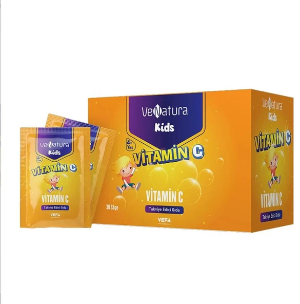 VeNatura Kids Vitamin C Takviye Edici Gıda 30 Saşe ürün görseli 1