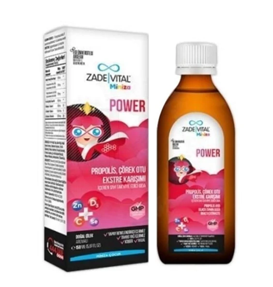 Zade Vital Miniza Power Sıvı Takviye Edici Gıda 150 ml ürün görseli 1