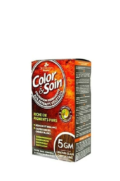 Color And Soin Tamamen Bitkisel Organik Saç Boyası 5gm - Açık Kahverengi ürün görseli 1