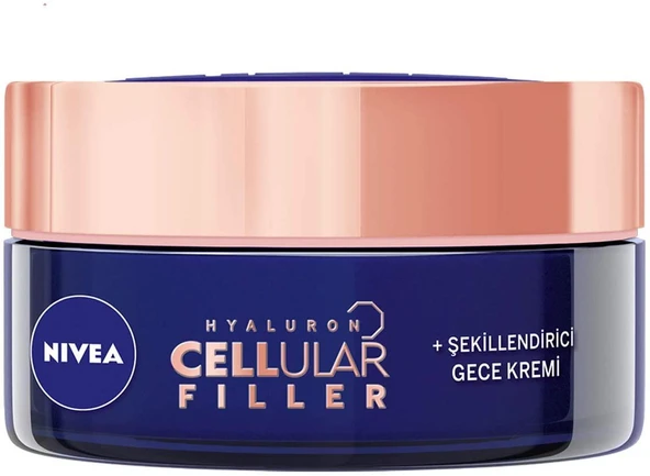 Nivea Face Hyaluron Cellular Filler + Şekillendirici Yaşlanma Karşıtı Gece Kremi 50 ml ürün görseli 1