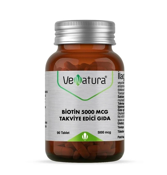 VeNatura Biotin 5000 mcg 90 Tablet ürün görseli 1