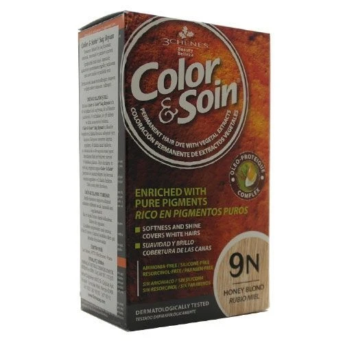 Color and Soin Tamamen Bitkisel Organik Saç Boyası 9N Bal Sarısı ürün görseli 1