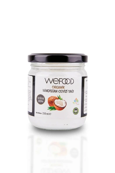 Wefood Sertifikalı %100 Organik Hindistan Cevizi Yağı 150 Ml ürün görseli 1
