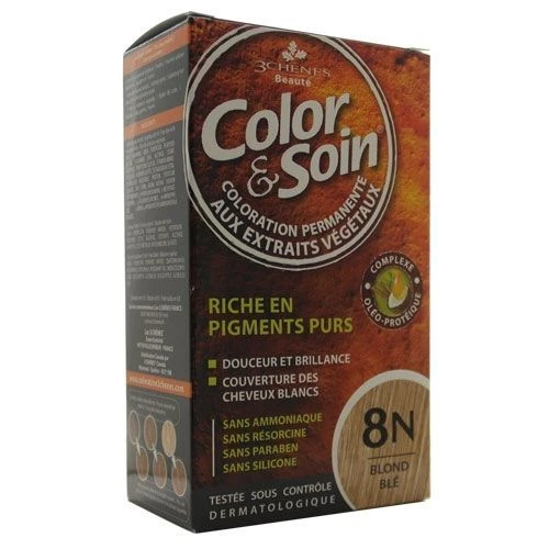 Color and Soin Tamamen Bitkisel Organik Saç Boyası 8N Buğday Sarısı ürün görseli 1
