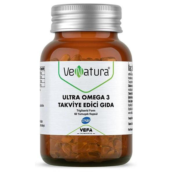 VeNatura Ultra Omega 3 Takviye Edici Gıda 60 Kapsül ürün görseli 1