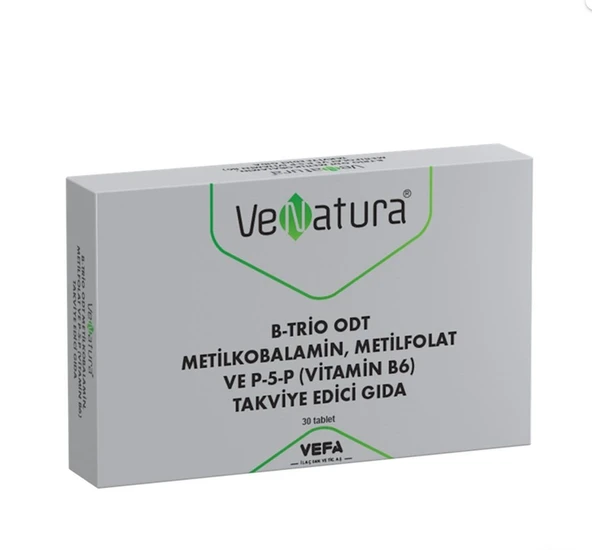 Venatura B-Trio Odt Metilkobalamin,Metilfolat ve P-5-P 30 Tablet ürün görseli 1