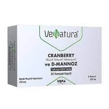 VeNatura Cranberry ve D-Mannoz Takviye Edici Gıda 30 Yumuşak Kapsül ürün görseli 1