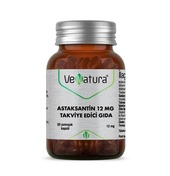 VeNatura Astaksantin Takviye Edici Gıda 30 Yumuşak Kapsül ürün görseli 1