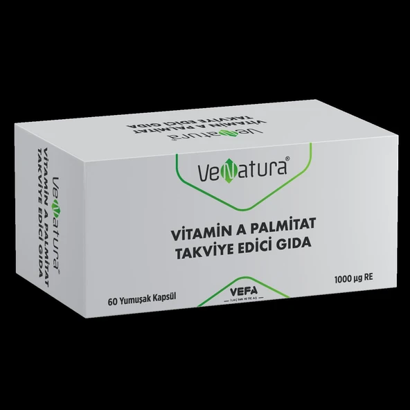 VeNatura Vitamin A Palmitat Takviye Edici Gıda 60 Yumuşak Kapsül ürün görseli 1