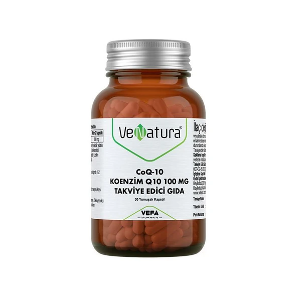 Venatura CoQ-10 Koenzim Q10 100 mg Takviye Edici Gıda 30 Kapsül ürün görseli 1