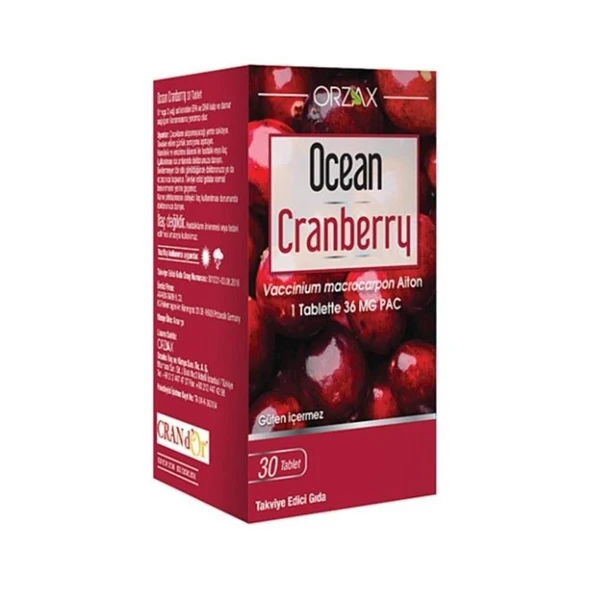 Orzax Ocean Cranberry 30 Kapsül ürün görseli 1