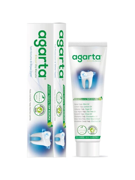 Agarta Doğal Bitki Özlü Florürsüz Diş Macunu 100 Ml/130 Gr ürün görseli 1