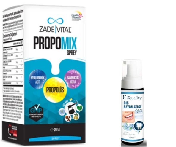Zade Vital Propomix Spray Takviye Edici Gıda 20 ml - Diş Beyazlatıcı Köpük Hediye ürün görseli 1