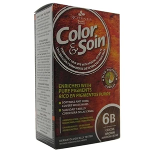 Color and Soin tamamen Bitkisel Organik Saç Boyası 6B Kakao Kahvesi ürün görseli 1