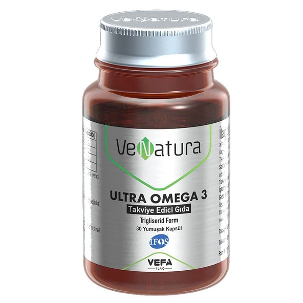 VeNatura Ultra Omega 3 Takviye Edici Gıda 30 Kapsül ürün görseli 1