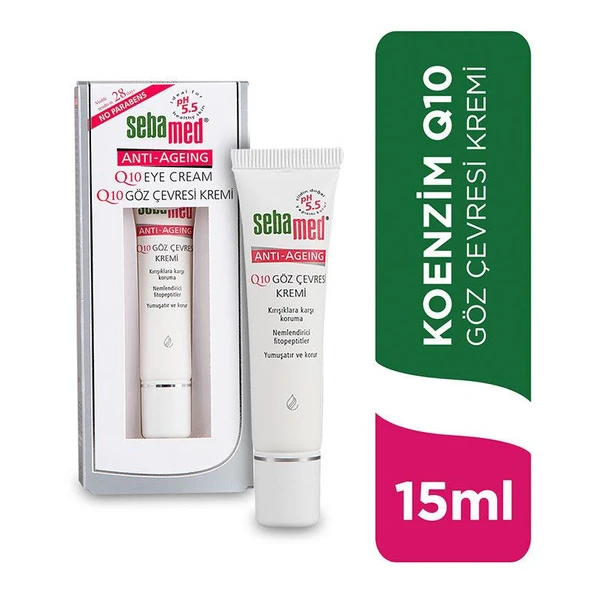 Sebamed Q10 15 ML Göz Bakım Kremi - Diş Beyazlatıcı Köpük Hediye ürün görseli 1