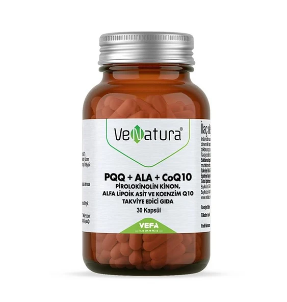 VeNatura PQQ+ALA+CoQ10 Takviye Edici Gıda 30 Kapsül ürün görseli 1