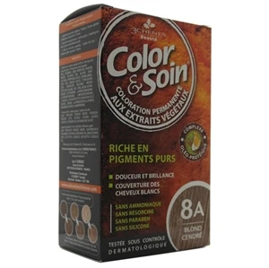 Color and Soin Tamamen Bitkisel Organik Saç Boyası 8A Açık Bakır Sarısı ürün görseli 1