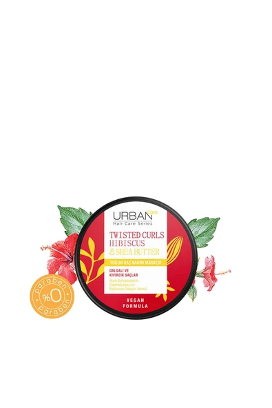 Twisted Curls Hibiscus & Shea Butter Bukle Belirginleştirici Yoğun Saç Bakım Maskesi 230ml ürün görseli 1