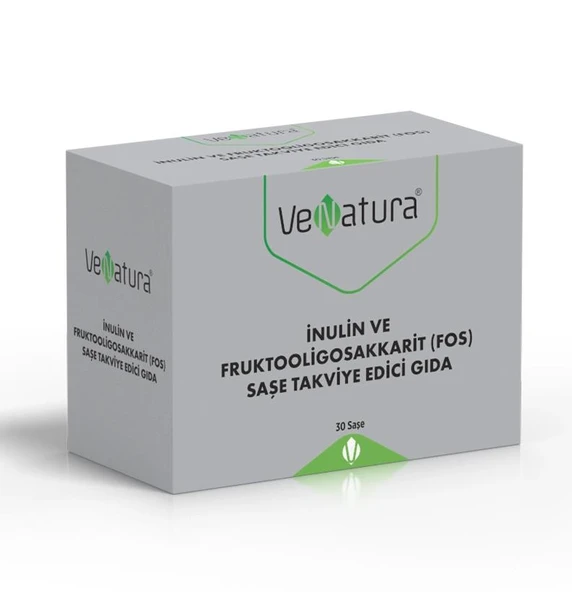 VeNatura İnulin ve Fruktooligosakkarit (FOS) Saşe Takviye Edici Gıda 30 Saşe ürün görseli 1