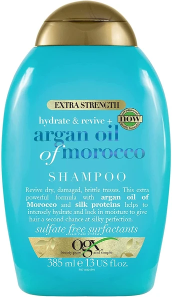 Ogx Ekstra Güçlü Nemlendirici Ve Canlandırıcı Argan Oil Of Morocco Şampuan, 385 Ml ürün görseli 1