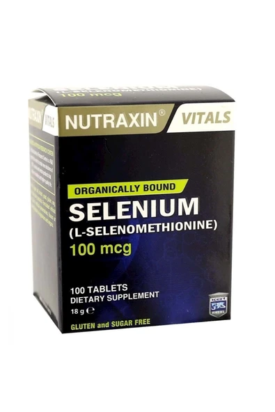 Nutraxin Vitals Selenium 100 Mcg 100 Tablet ürün görseli 1