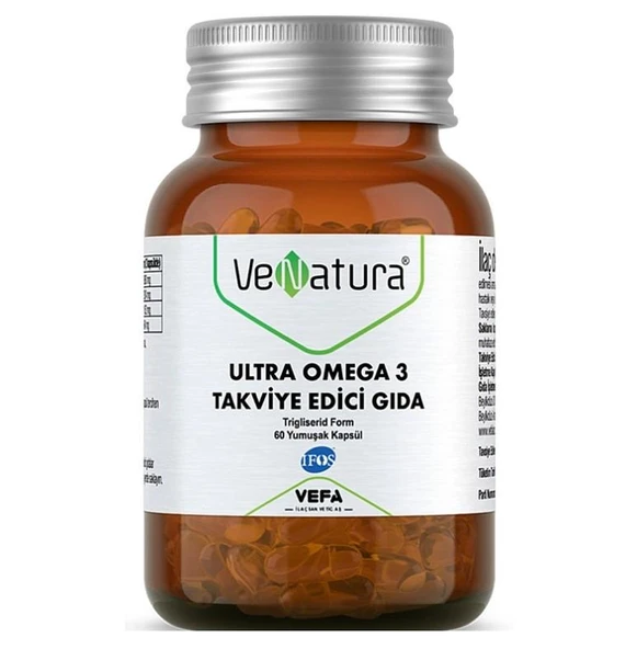 VeNatura Ultra Omega 3 Takviye Edici Gıda 60 Kapsül ürün görseli 1