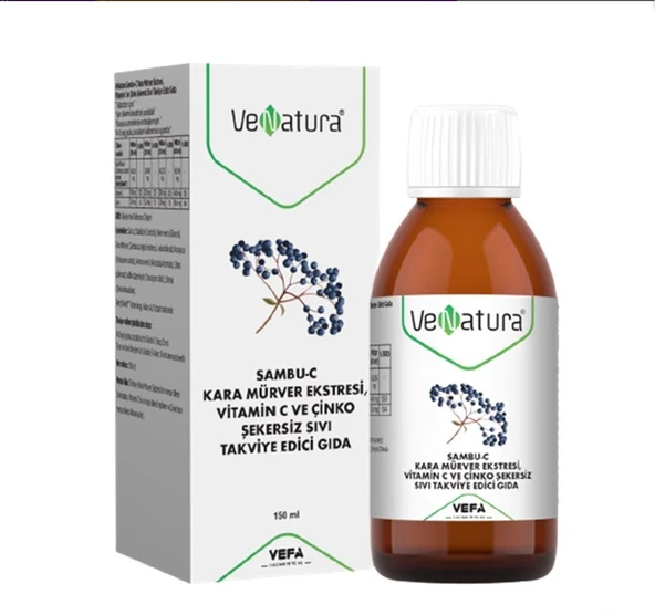 Venatura Sambu C Kara Mürver Ekstresi Şurup 150 ml ürün görseli 1