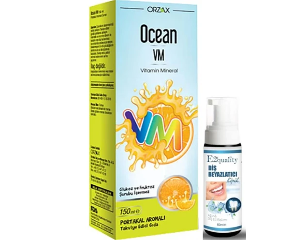 Orzax Ocean Vitamin Mineral - Portakal Aromalı 150ml - Diş Beyazlatıcı Köpük Hediye ürün görseli 1