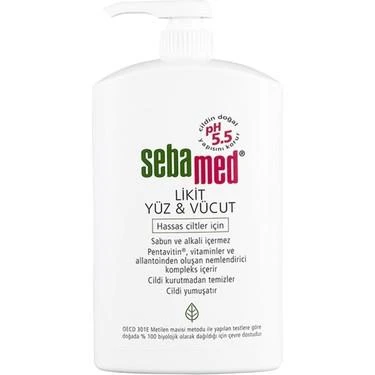 Sebamed Liquid Face & Body Wash 1000 ml Likit Yüz ve Vücut Temizleme Jeli - Diş Beyazlatıcı Köpük Hediye ürün görseli 1