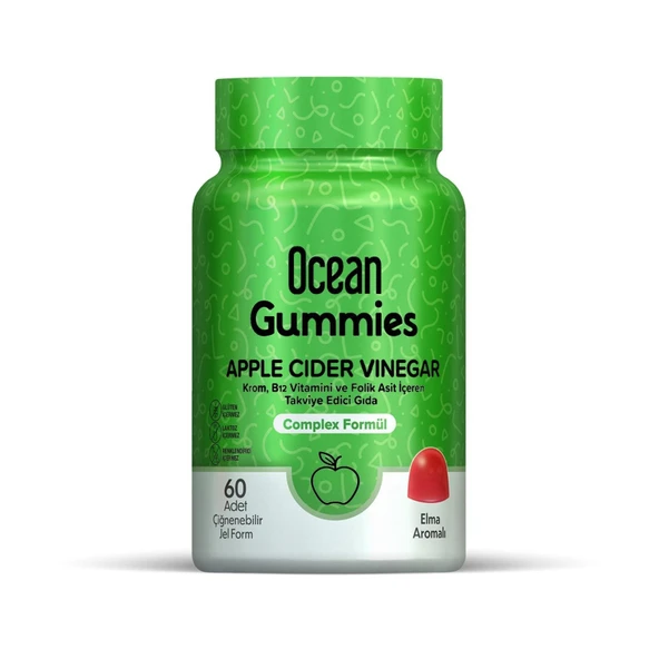 Ocean Gummies Apple Cider 60 Çiğnenebilir Jel Form ürün görseli 1