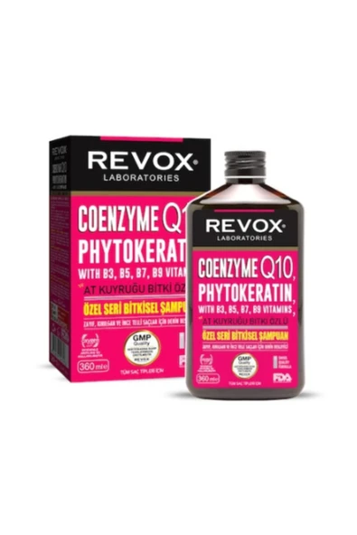 Revox At Kuyruğu Vitamin Kompleks Coenyzme Q10 Phytokeratin Özel Bitkisel Şampuan 360 ml ürün görseli 1
