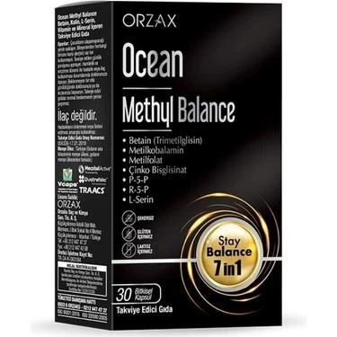 Ocean Methyl Balance Takviye Edici Gıda 30 Kapsül - Diş Beyazlatıcı Köpük Hediye ürün görseli 1