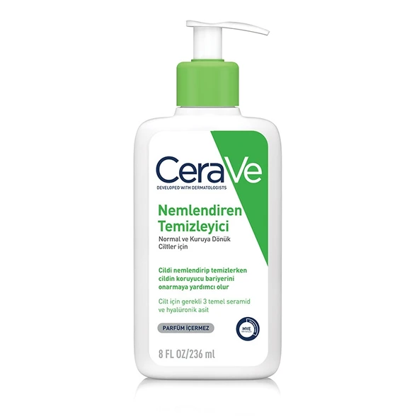 CeraVe Nemlendiren Temizleyici 236 ml Normal ve Kuru Ciltler. ürün görseli 1