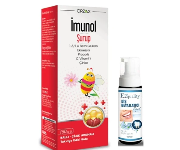 Orzax İmunol Şurup 150ml - Diş Beyazlatıcı Köpük Hediye ürün görseli 1