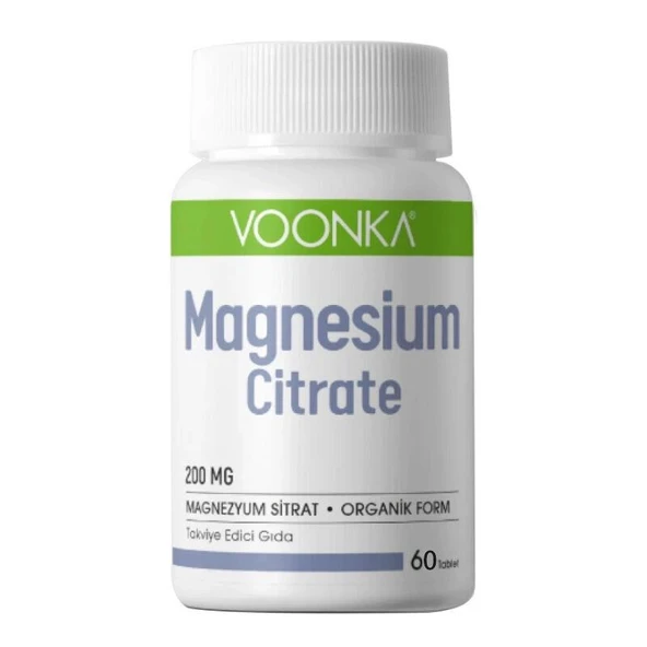 Voonka Magnesium Citrate 62 Kapsül Magnezyum Takviyesi - Diş Beyazlatıcı Köpük Hediye ürün görseli 1