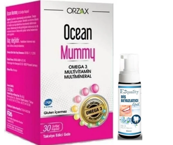 Orzax Ocean Mummy 30 Kapsül - Diş Beyazlatıcı Köpük Hediye ürün görseli 1