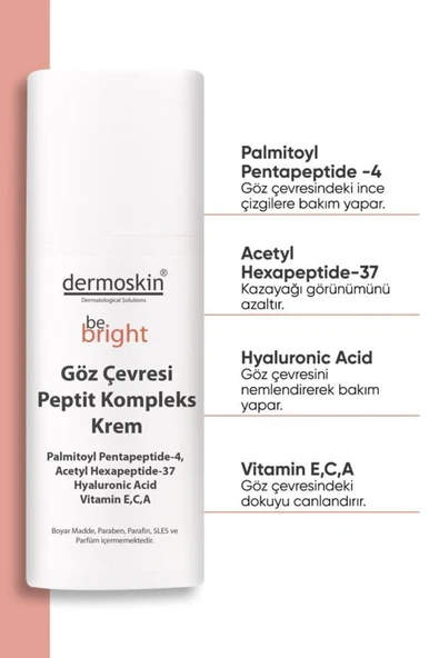 İnce Çizgiler ve Kırışıklık Karşıtı Be Bright Göz Çevresi Peptit Kompleks Bakım Kremi 15 ml ürün görseli 1