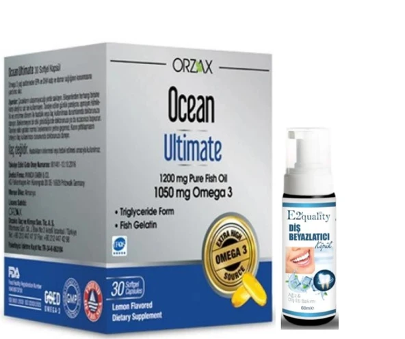 Orzax Ocean Ultimate 30 Kapsül - Diş Beyazlatıcı Köpük Hediye ürün görseli 1