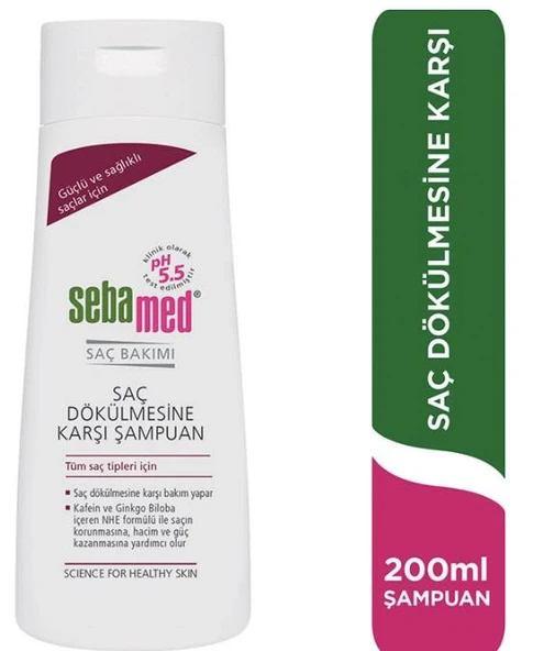 Sebamed Saç Dökülmesine Karşı Şampuan 200 ml- Diş Beyazlatıcı Köpük Hediye ürün görseli 1